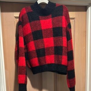 art class Red & Black Checkered Turtleneck Sweater